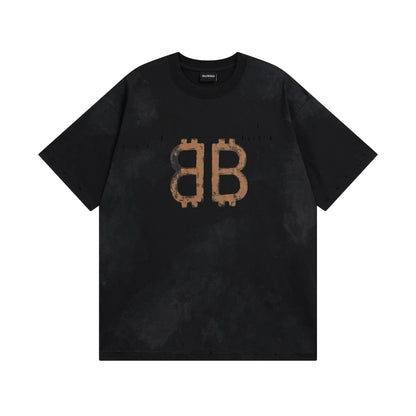 Balenciaga | Distressed Bitcoin Logo T-Shirt - Multiple Colors Balenciaga
