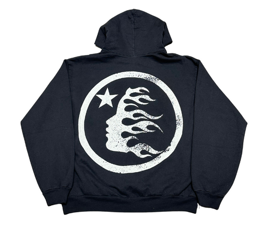 Hellstar HS0244 Hoodie | Black Graphic Logo