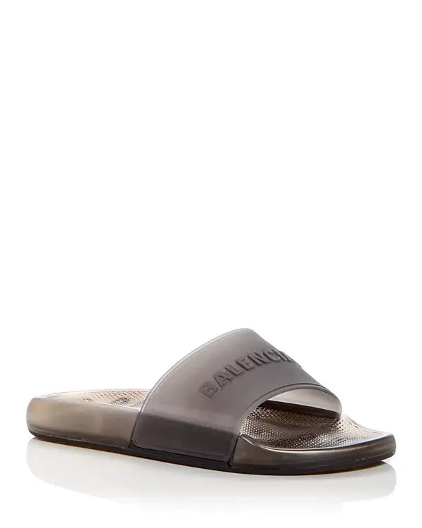 Balenciaga | Transparent Jelly Slides – Bold Color Pop Edition - Pink / Blue / Grey Balenciaga