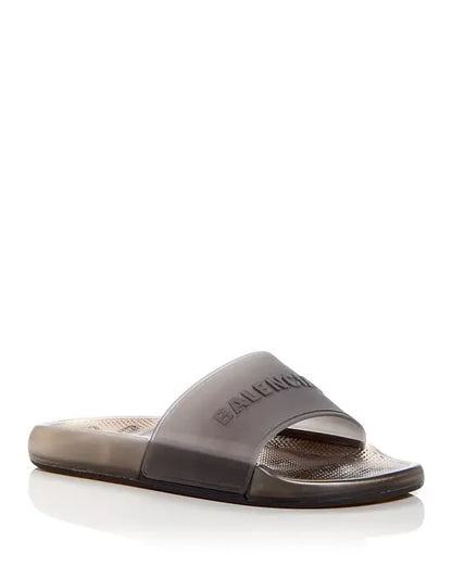 Balenciaga | Transparent Jelly Slides – Bold Color Pop Edition - Pink / Blue / Grey Balenciaga