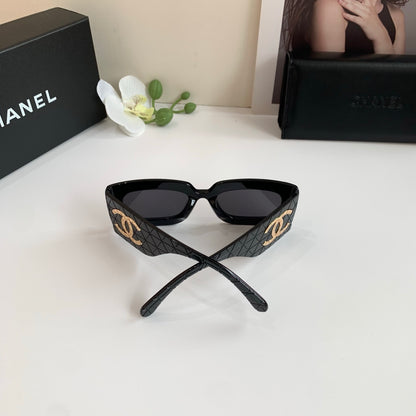 CHANEL | Rectangle Sunglasses | Black Polarized Gradient Lens