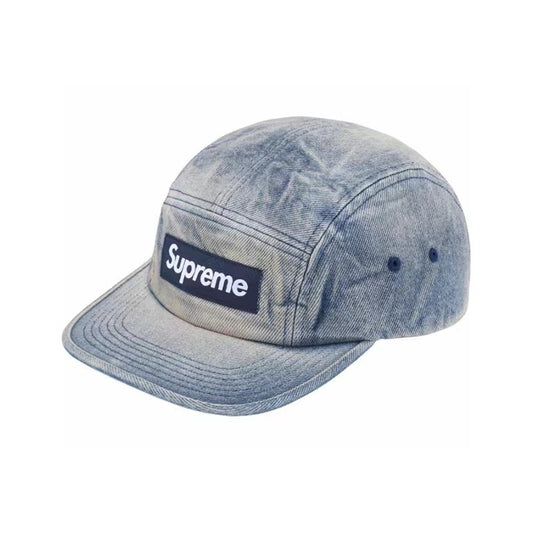 Supreme | Camp Cap | Dirty Indigo Chino Twill