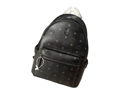 Black Visetos Belt Bag | Pebbled Leather | Silver Hardware