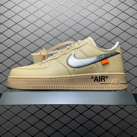Nike Air Force 1 Low x Off-White | Beige & Metallic Silver