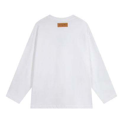 Louis Vuitton | Embossed LV Long-Sleeved T-Shirt in Black & White