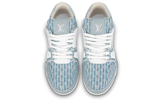 Louis Vuitton | LV Trainer Sneaker Blue Stripes with Monogram