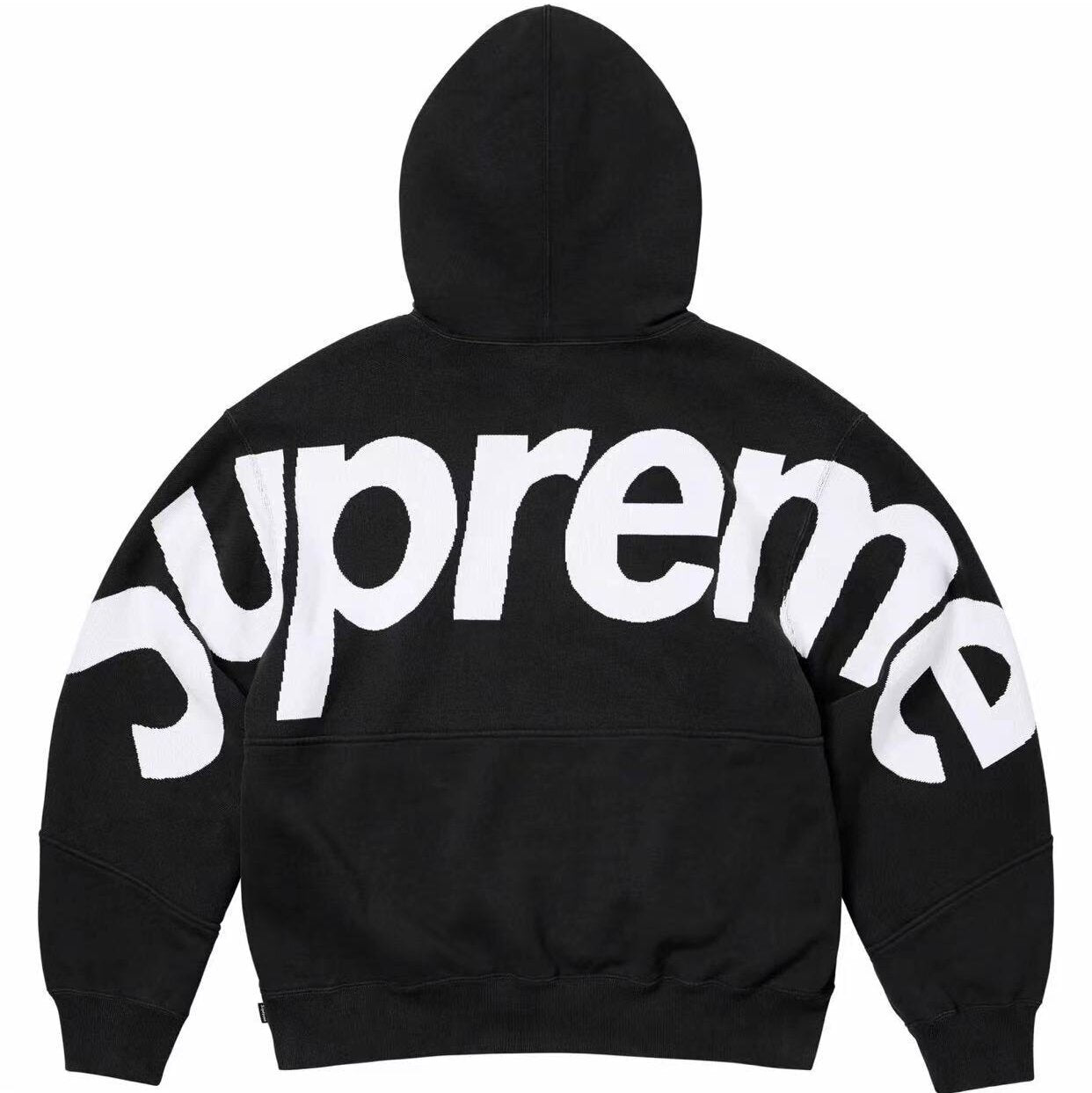 Supreme | Hoodie | Big Logo Jacquard Heather Grey/Red