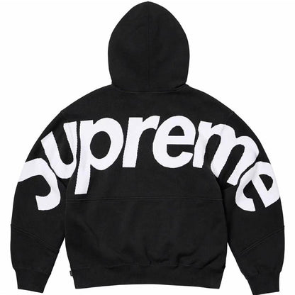 Supreme | Hoodie | Big Logo Jacquard Heather Grey/Red