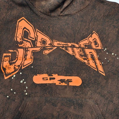Sp5der | ComplexCon Exclusive Hoodie | Brown/Orange