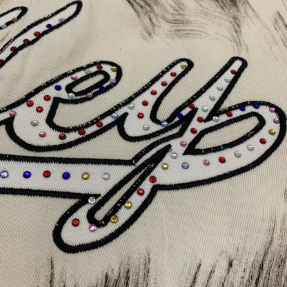 Valley | Embroidered Distressed Denim Shorts Valley