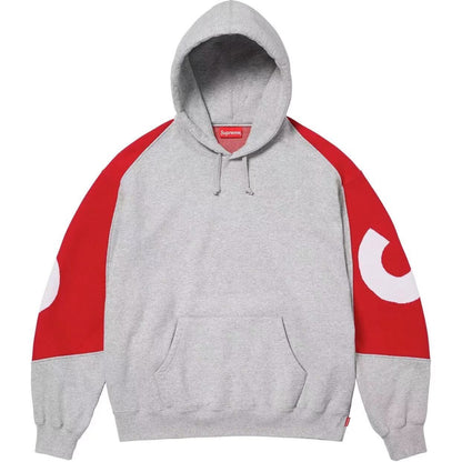 Supreme | Hoodie | Big Logo Jacquard Heather Grey