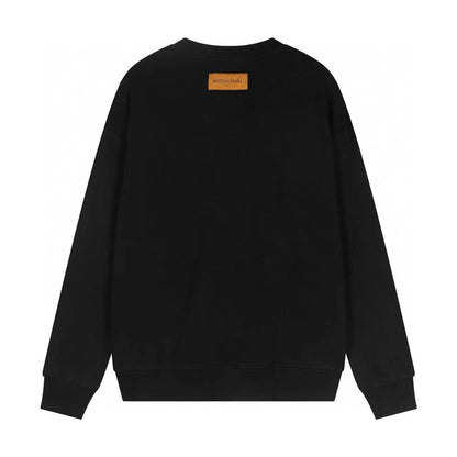 Louis Vuitton | Monogram Motif Crewneck Sweatshirt | Black & White