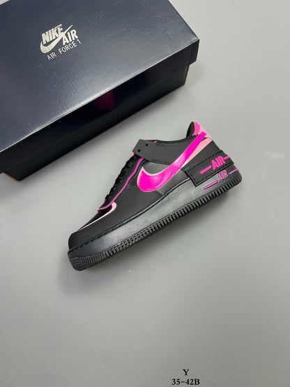 Nike Air Force 1 Shadow | Black & Hot Pink