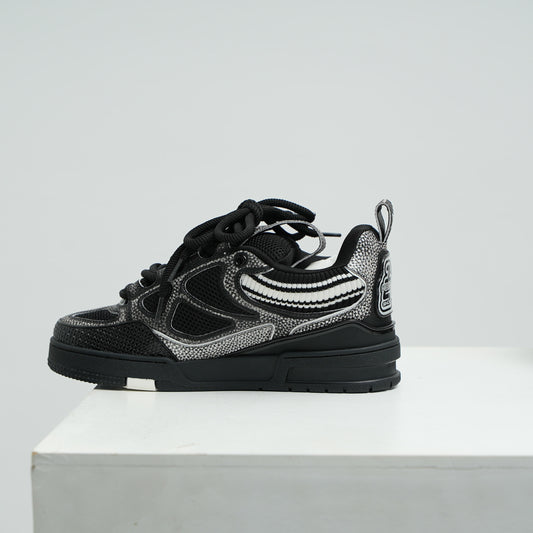 Louis Vuitton | Trainer Low Black & White Monogram Flower
