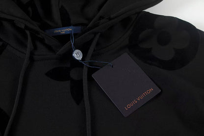 Louis Vuitton | Monogram Pattern Hoodie in Black