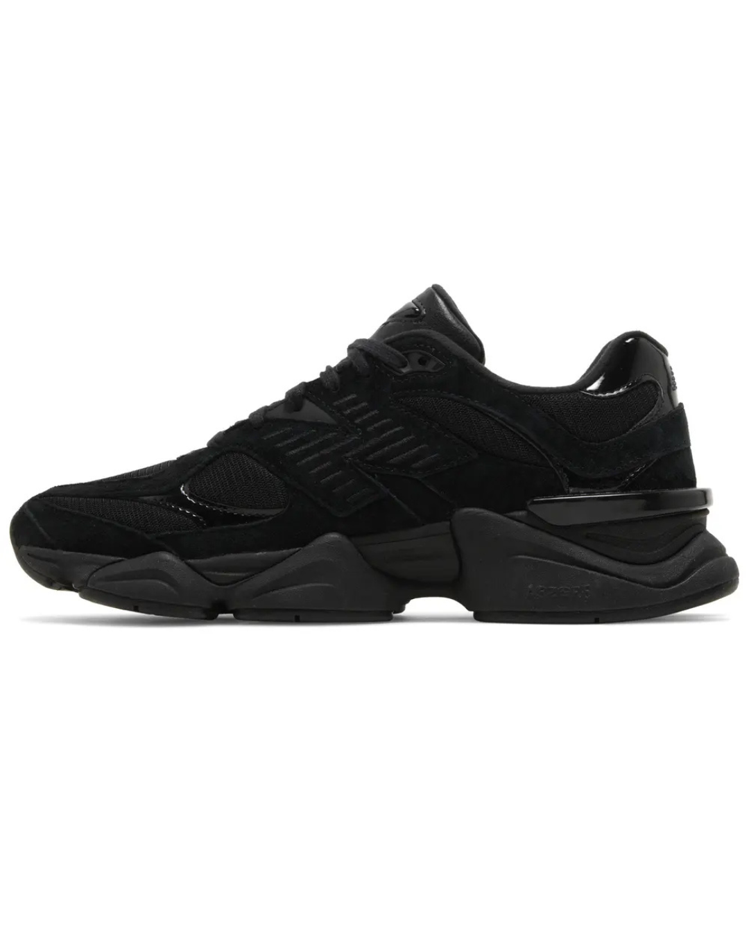 New Balance | 9060 Triple Black Suede Patent