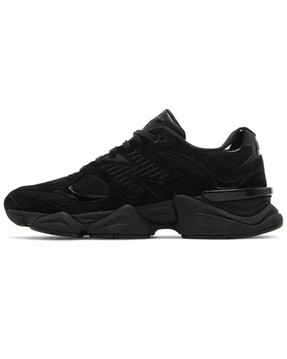 New Balance | 9060 Triple Black Suede Patent