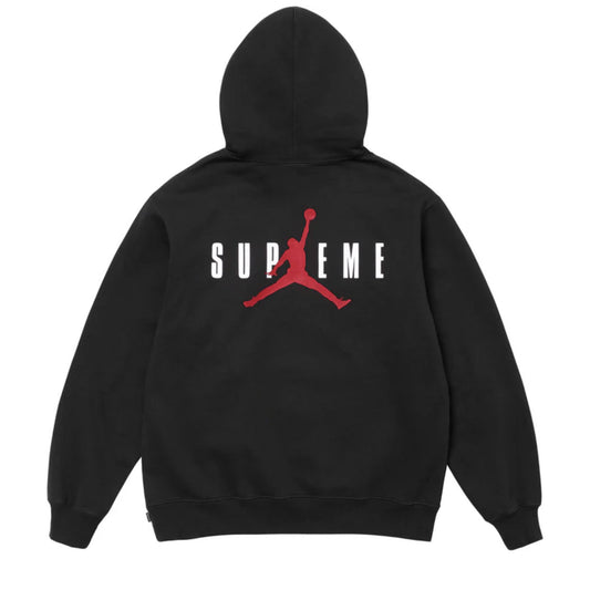 Supreme x Jordan | Hoodie | FW24 Black Jumpman Logo