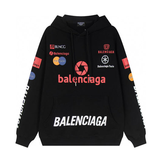 Balenciaga | F1 Top League Hoodie | Black Motorsport Logo