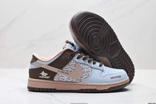 Custom Balenciaga x Nike Dunk Low | Mocha Ice