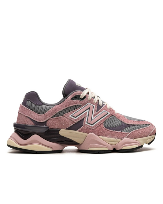 Pink and gray sneaker on a white background