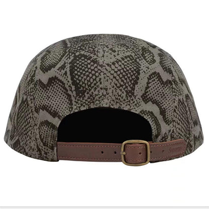 Supreme | Camp Cap | Snake Print Chino Twill