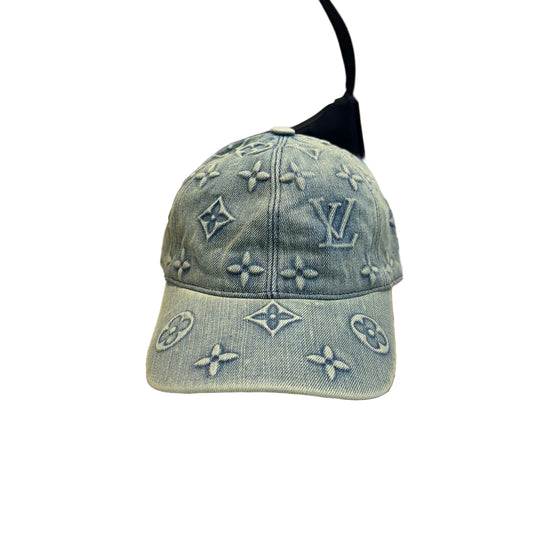 Louis Vuitton | Monogram Denim Baseball Cap | Washed Blue