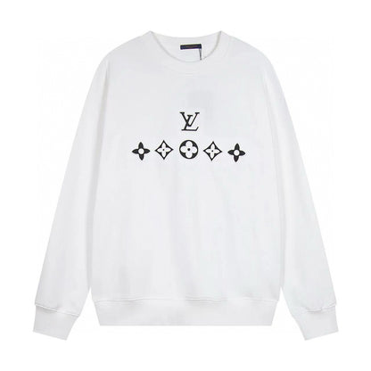 Louis Vuitton | Monogram Motif Crewneck Sweatshirt | Black & White