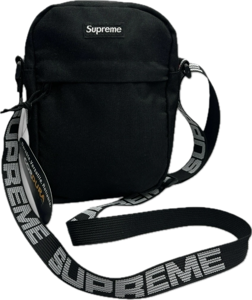 Supreme | Black Shoulder Bag | Cordura Nylon Crossbody