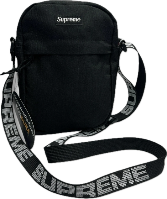 Supreme | Black Shoulder Bag | Cordura Nylon Crossbody