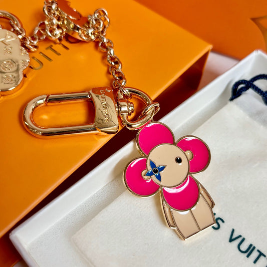 Louis Vuitton | Vivienne & Petula Best Friends Bag Charm Key Holder Gold