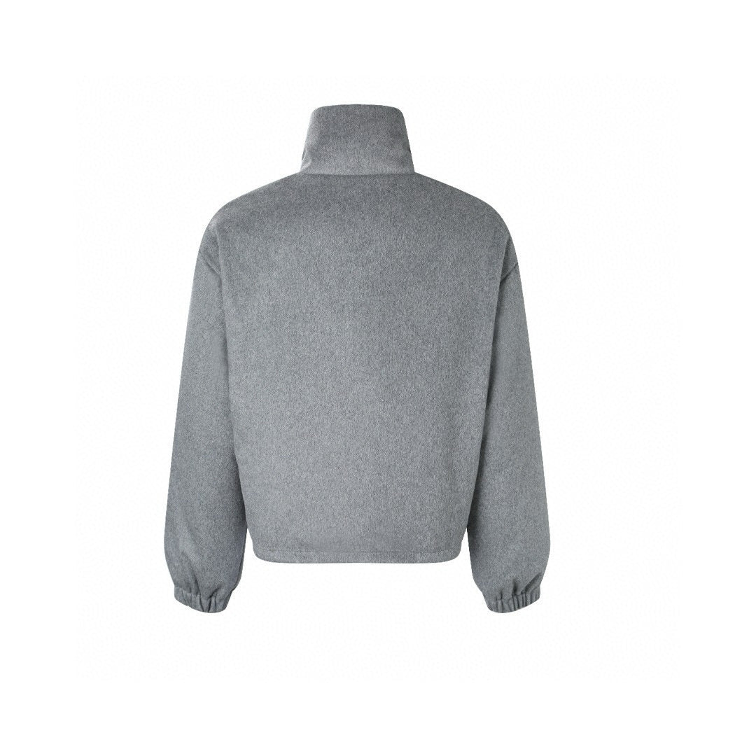 Miu Miu | Fleece Down Jacket | Marble Gray