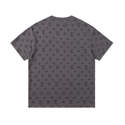 Louis Vuitton | Monogram Jacquard Knit Tee | Black / Grey / White | Oversized Louis Vuitton