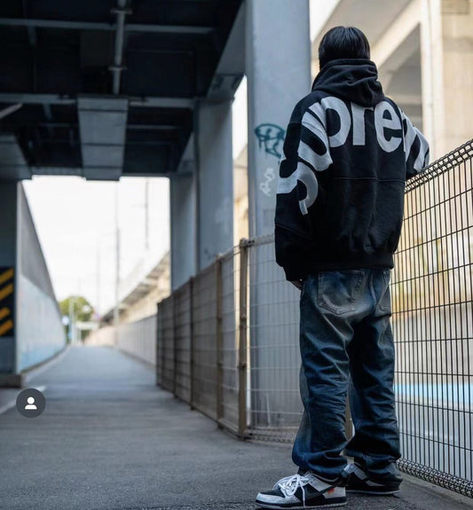 Supreme | Hoodie | Big Logo Jacquard Black