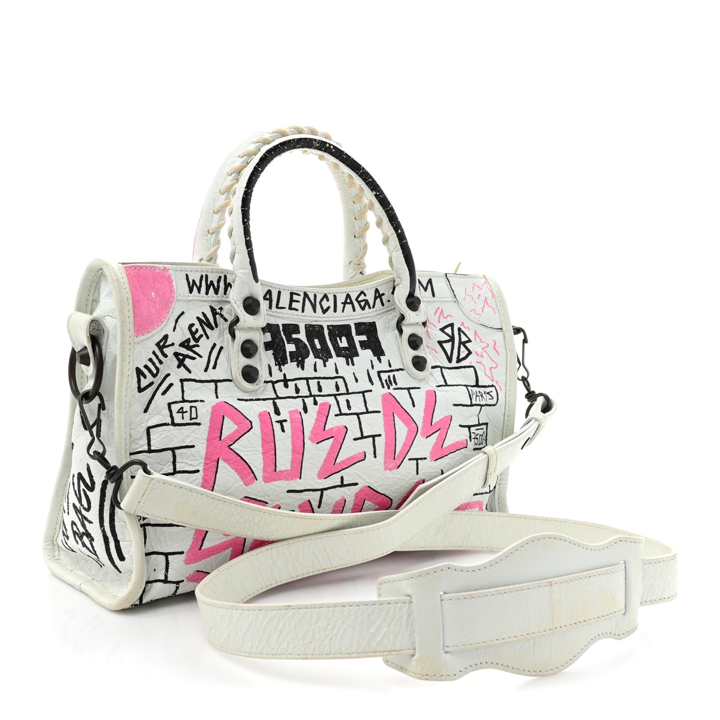 Balenciaga | Graffiti City Bag | White Multicolor Edition