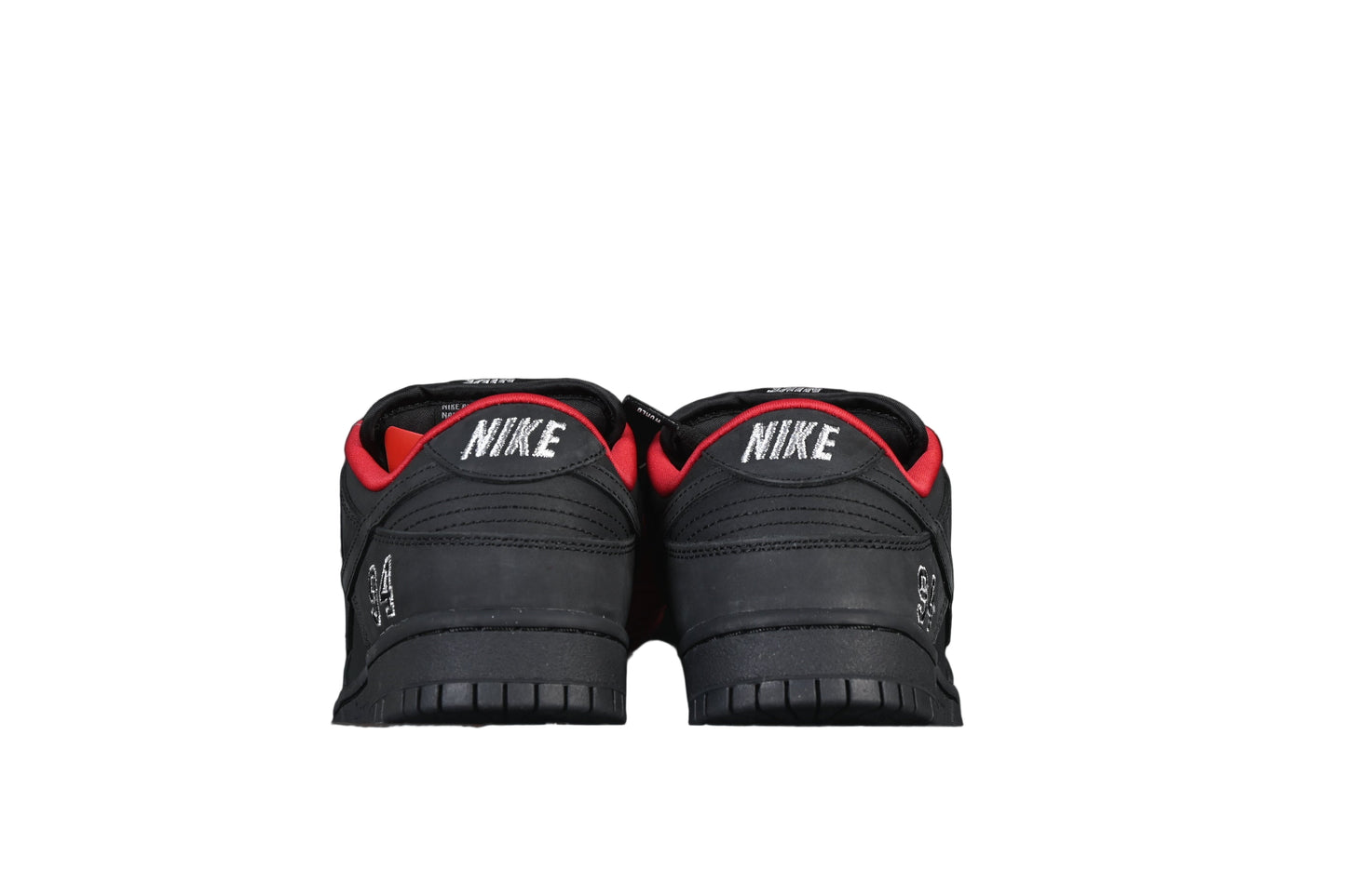 Nike x Supreme | SB Dunk Low “Black with Red Collar, 94 Heel”