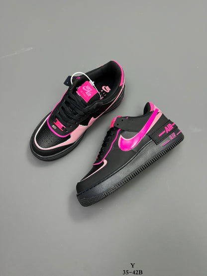 Nike Air Force 1 Shadow | Black & Hot Pink