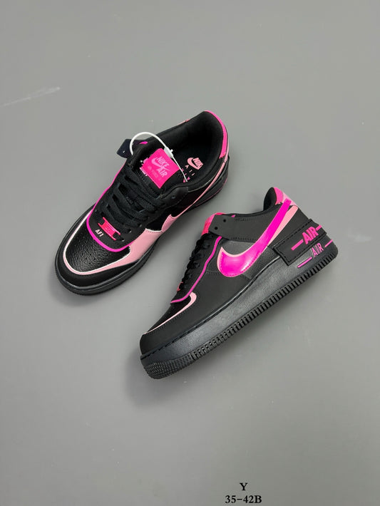 Nike Air Force 1 Shadow | Black & Hot Pink