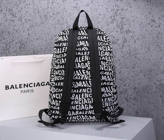 Balenciaga | Allover Logo Canvas Backpack