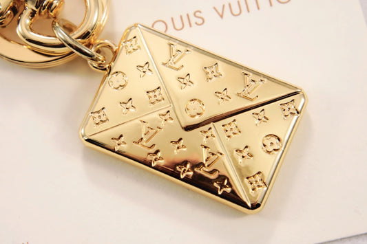 Louis Vuitton | Love Note Envelope Bag Charm Key Holder Gold