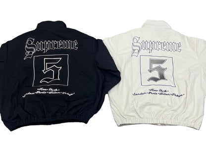 Supreme | Gothic 5 Logo Jacket | Black & White