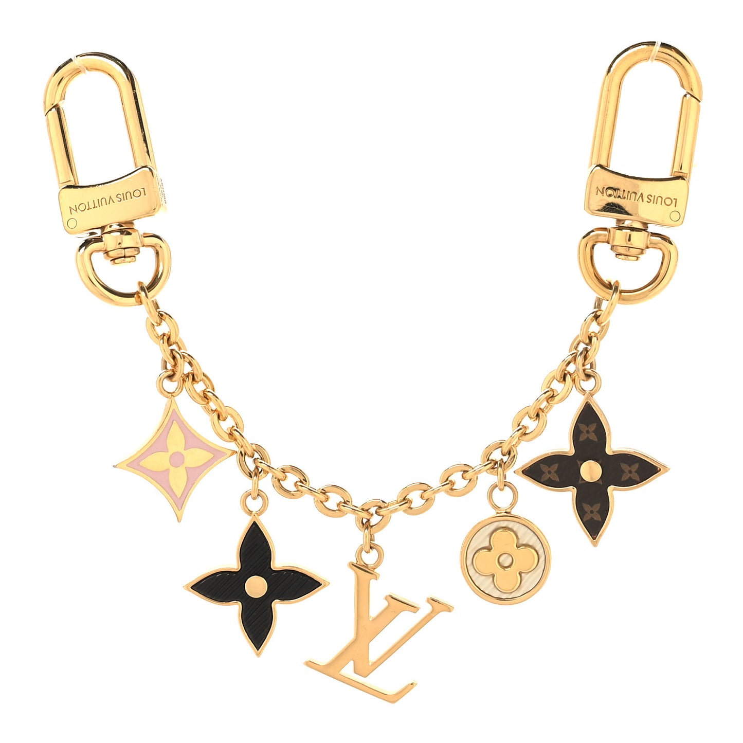 Louis Vuitton | Fleur De Monogram Bag Charm | Gold Enamel Edition