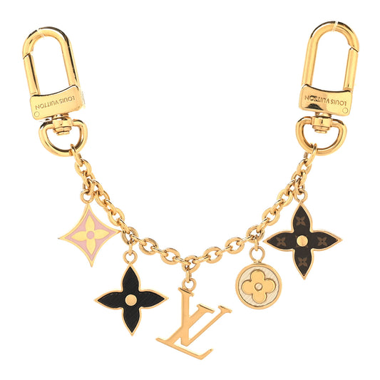 Louis Vuitton | Fleur De Monogram Bag Charm | Gold Enamel Edition