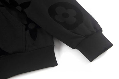Louis Vuitton | Monogram Pattern Hoodie in Black