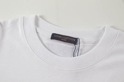 Louis Vuitton | Embossed LV Long-Sleeved T-Shirt in Black & White