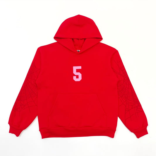 Sp5der | Stadium Hoodie Red