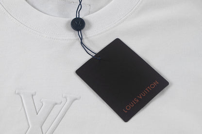 Louis Vuitton | Embossed LV Long-Sleeved T-Shirt in Black & White