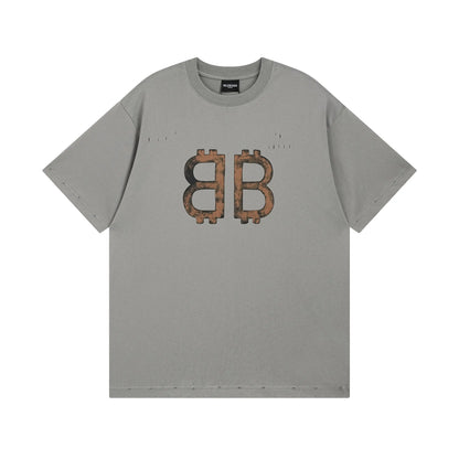 Balenciaga | Distressed Bitcoin Logo T-Shirt - Multiple Colors Balenciaga