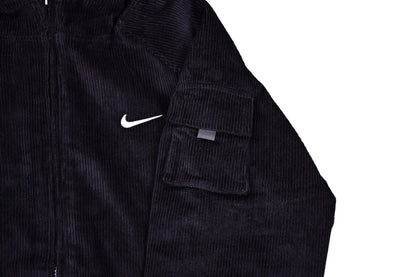 Supreme x Nike | Black Zip-Up Jacket | Embroidered Back Logo
