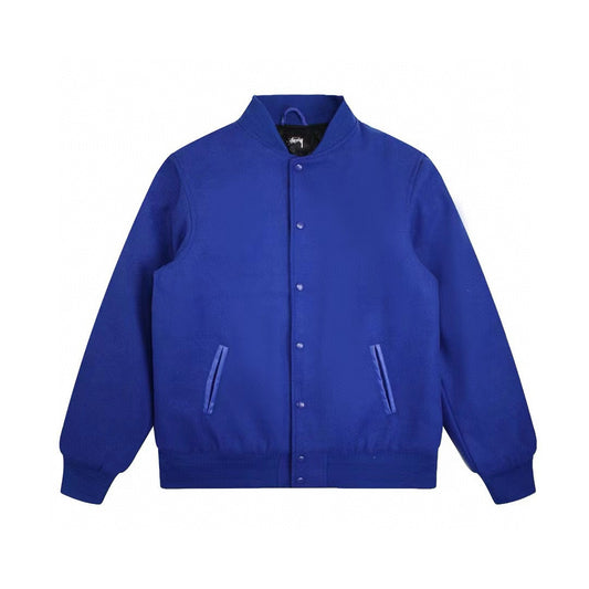 Stüssy | Sport Wool Varsity Jacket | Black, Blue, Beige